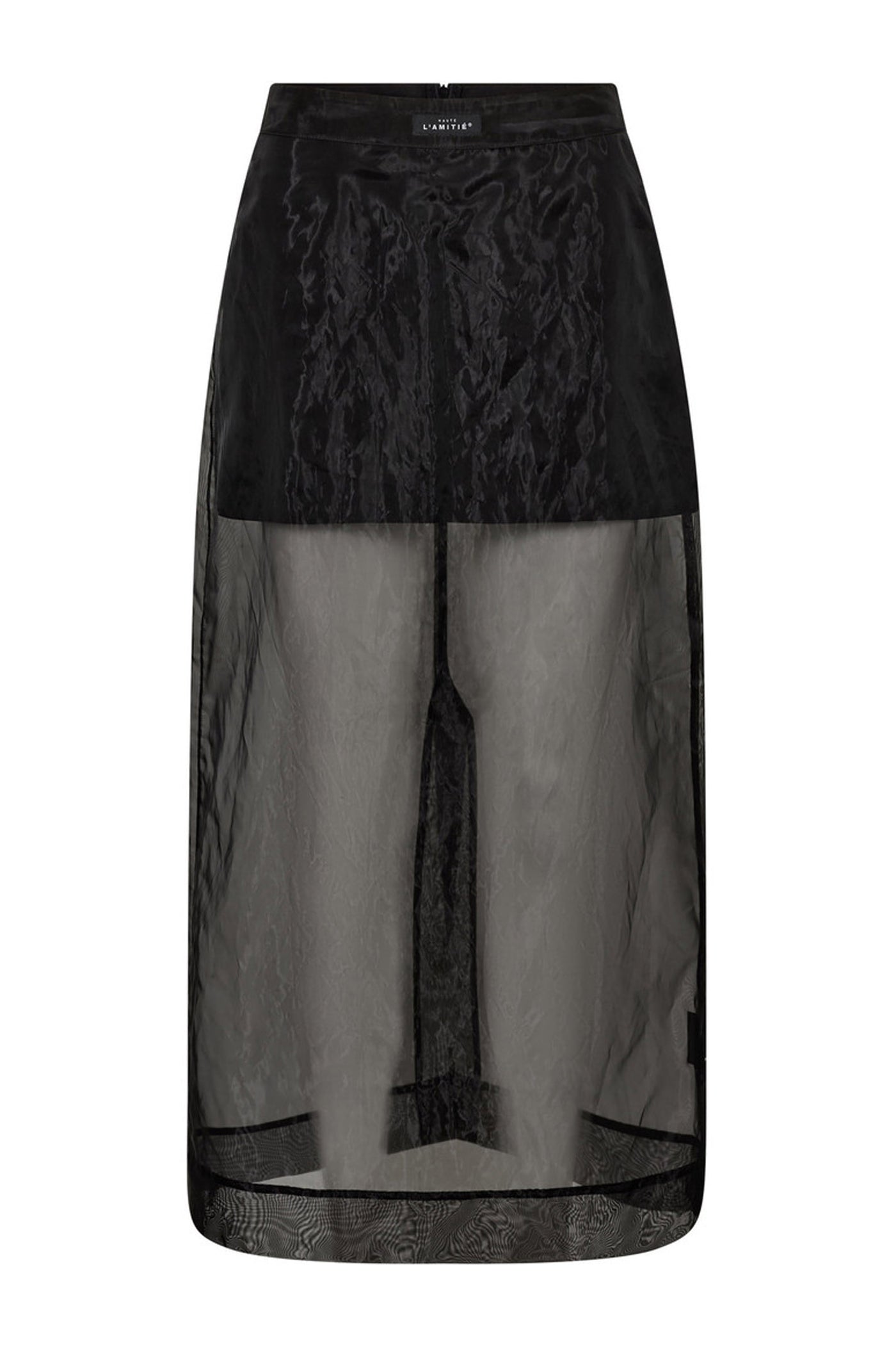 Organza Pencil Skirt Black - HL10638