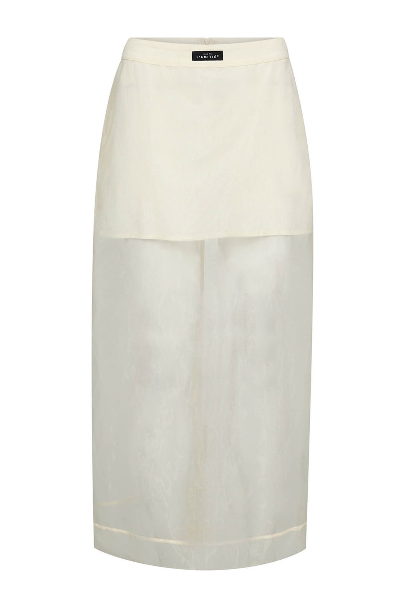 Organza Pencil Skirt PALE YELLOW - HL10638
