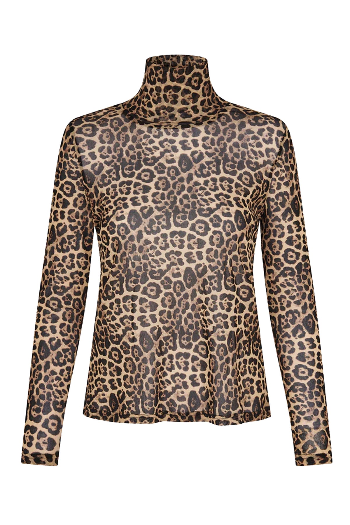 OrieLL High Neck Blouse LS 72 Leopard Print - 25522-1004
