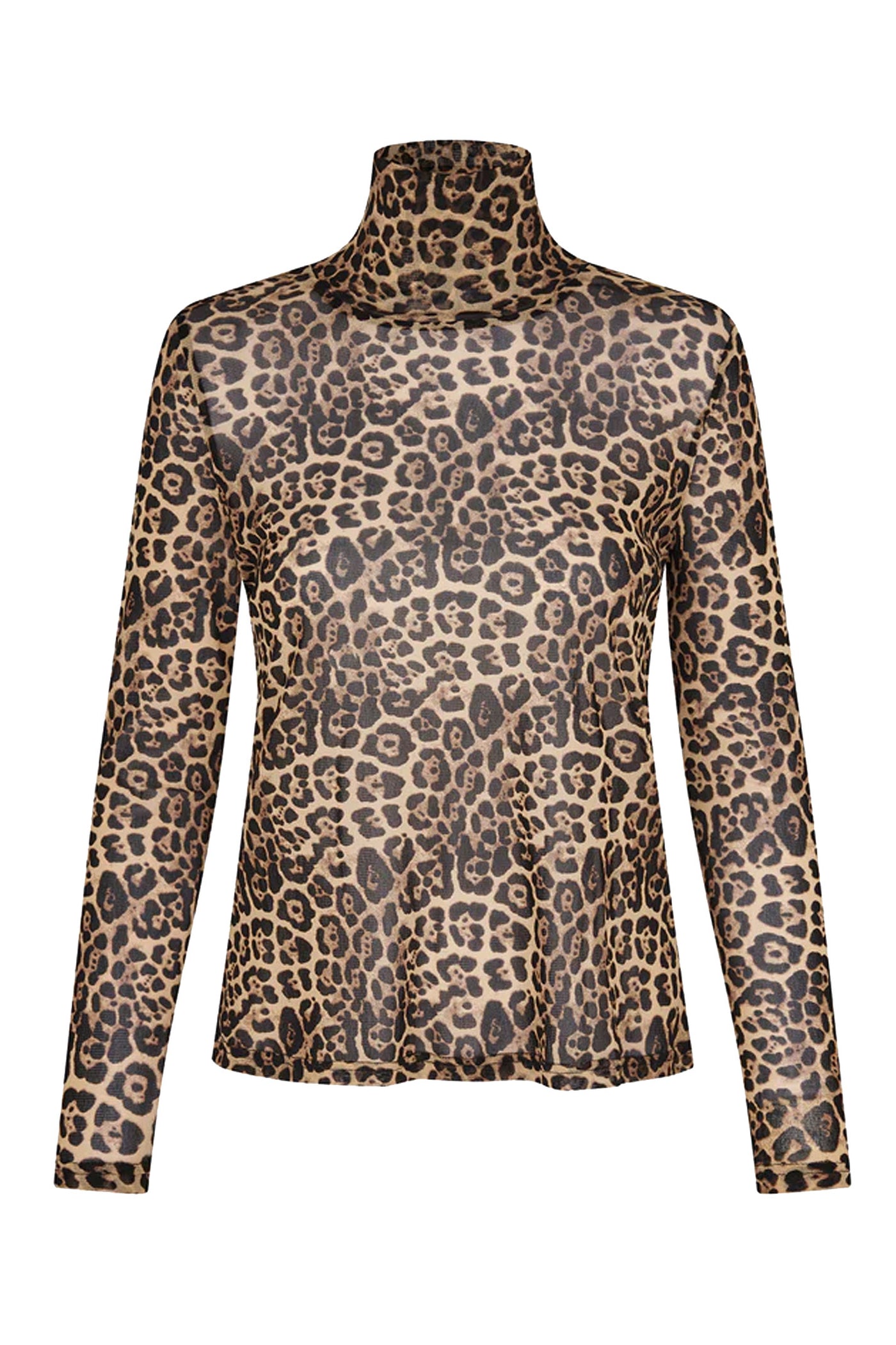 OrieLL High Neck Blouse LS 72 Leopard Print - 25522-1004