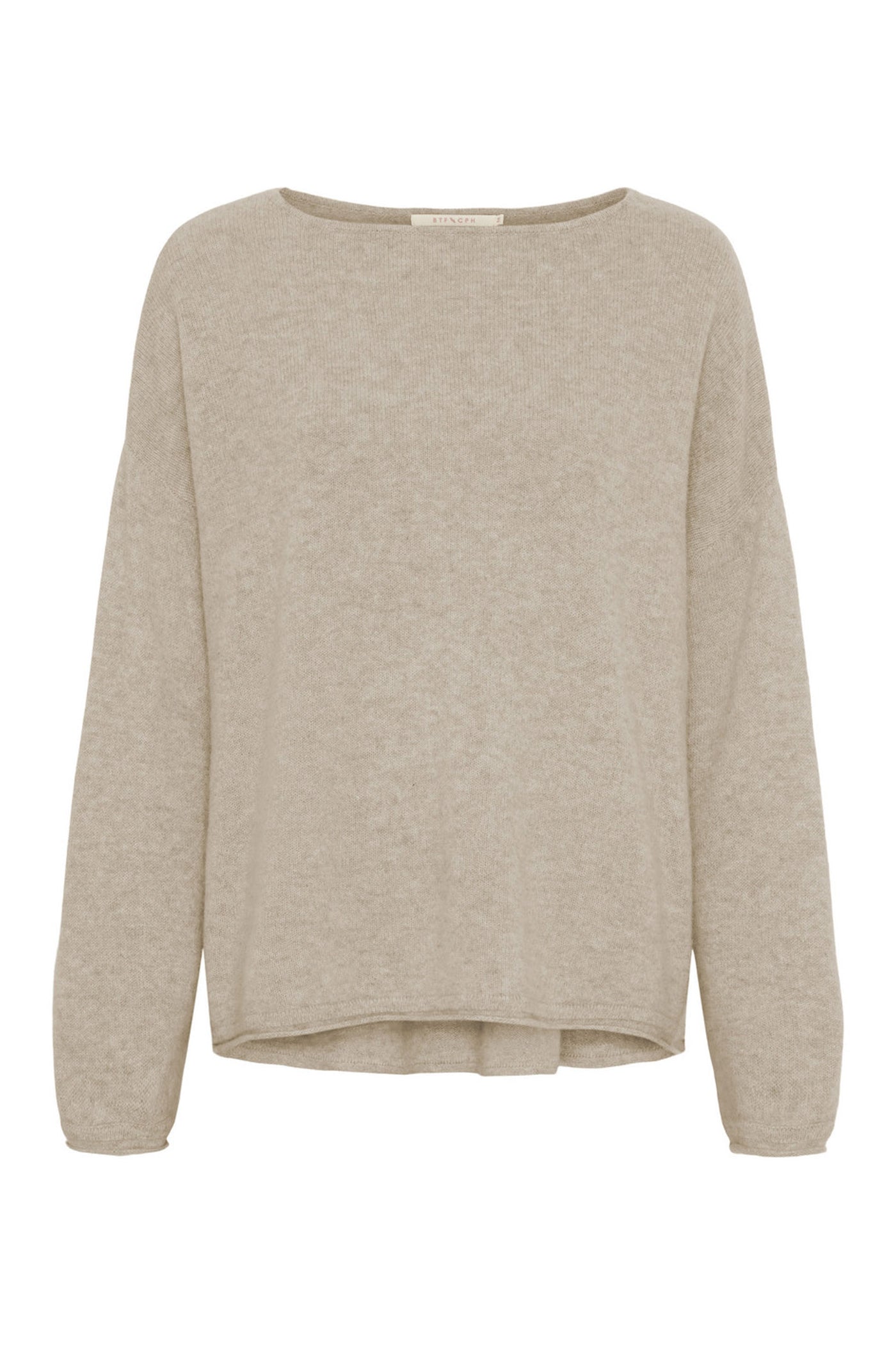 Oversized Pure Cashmere Blouse BEIGE MELANGE - 500082