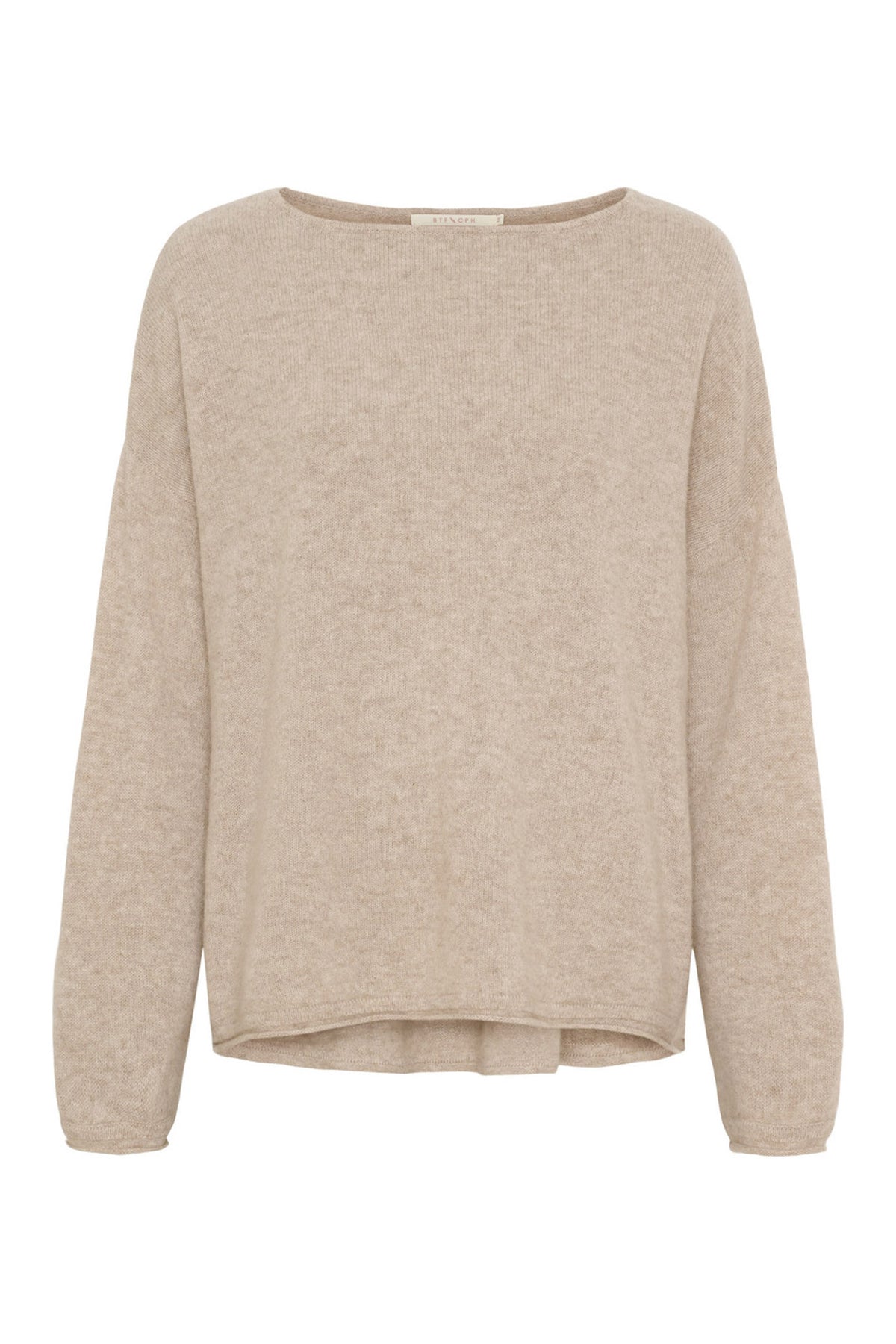 Oversized Pure Cashmere Blouse Nougat Melange - 500082