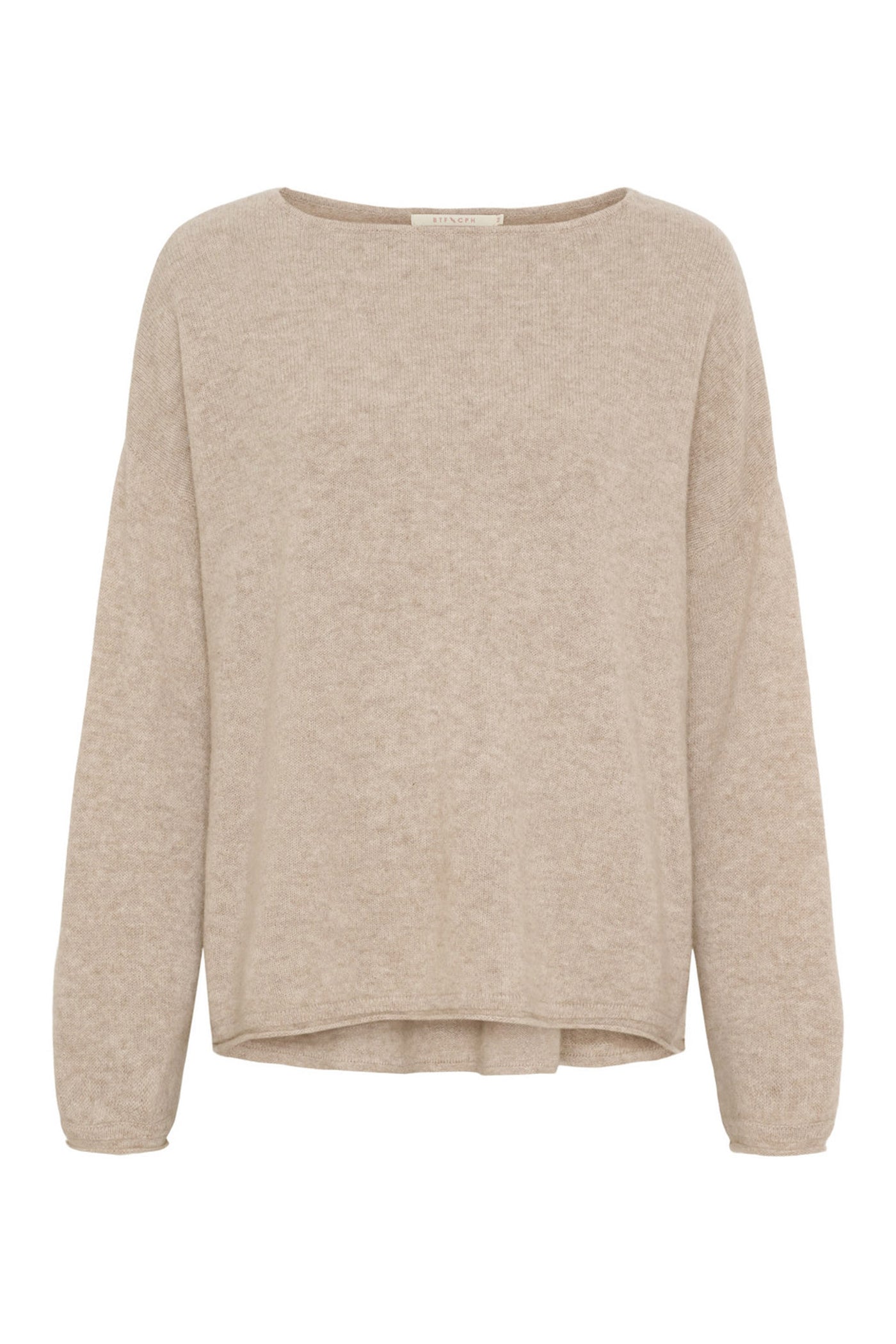 Oversized Pure Cashmere Blouse Nougat Melange - 500082