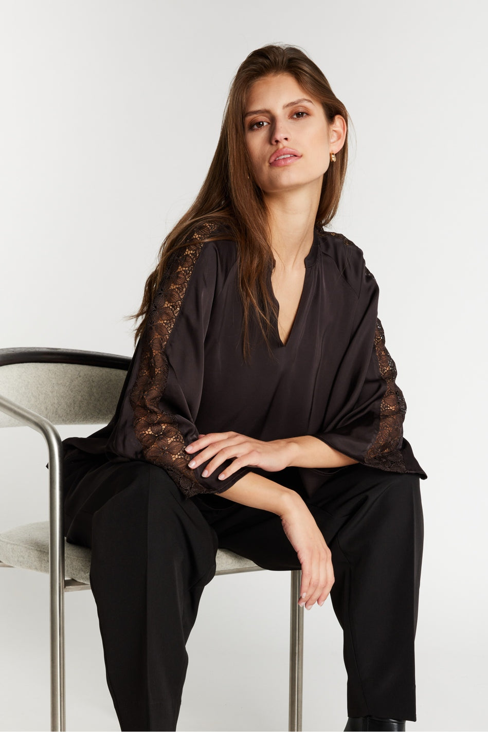 WeckiaBBWicki blouse Dark brown - BBW5093