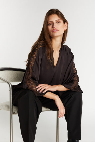 WeckiaBBWicki blouse Dark brown - BBW5093 Thumbnail
