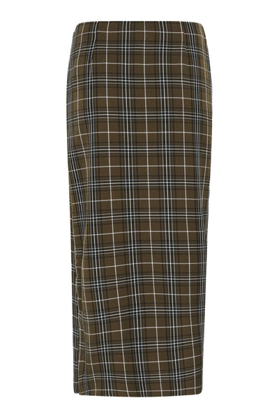 GZaleya HW skirt green olive check - 109881 - 10911453 Thumbnail