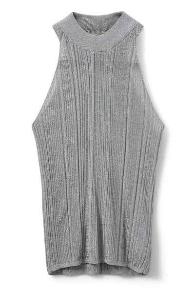 PERLASW KNIT TOP 8037 Silver - S253456 Thumbnail