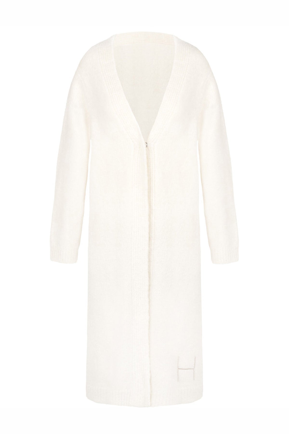 PERNILLE Long Cardigan 0003 White Alyssum - 2610120678