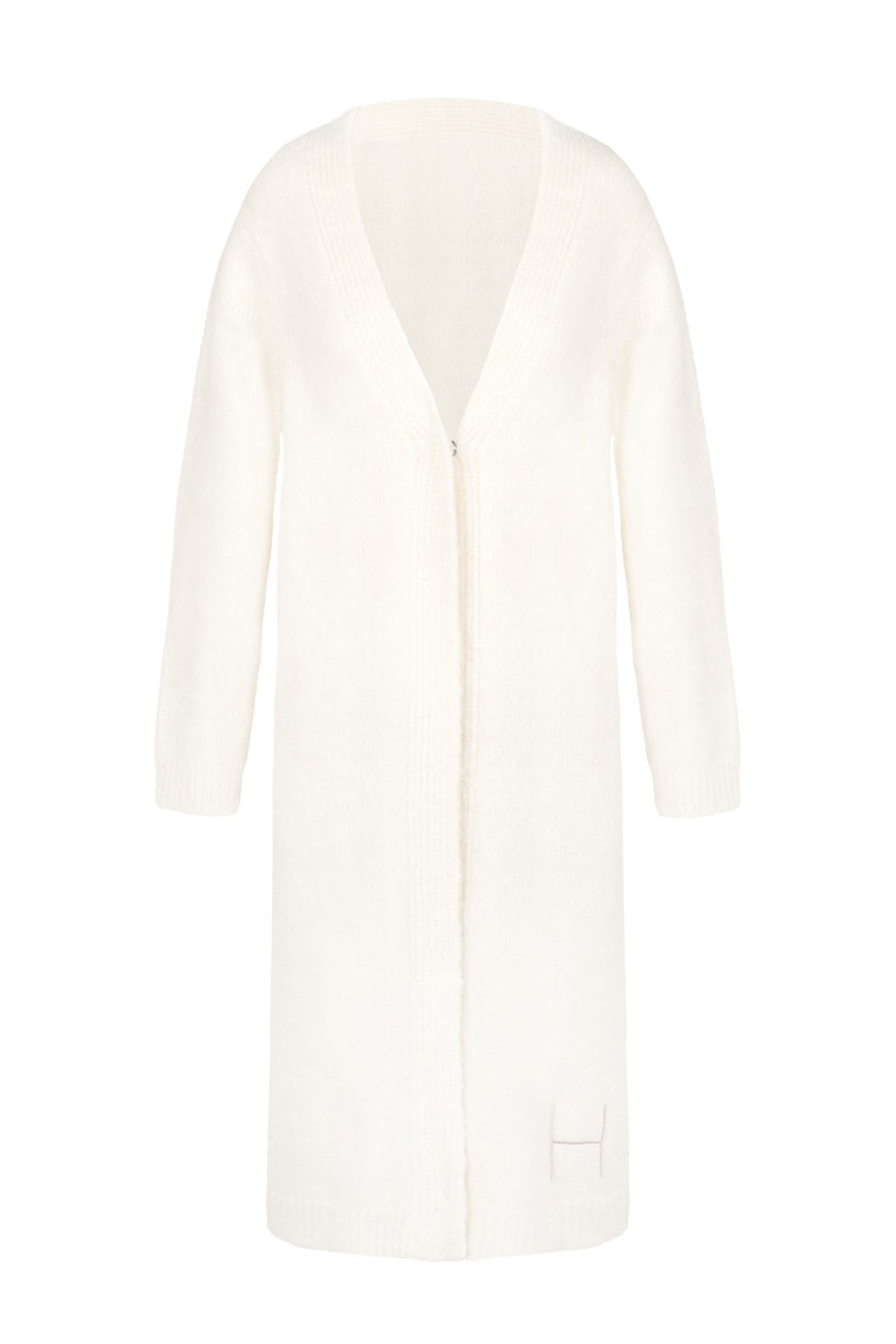 PERNILLE Long Cardigan 0003 White Alyssum - 2610120678