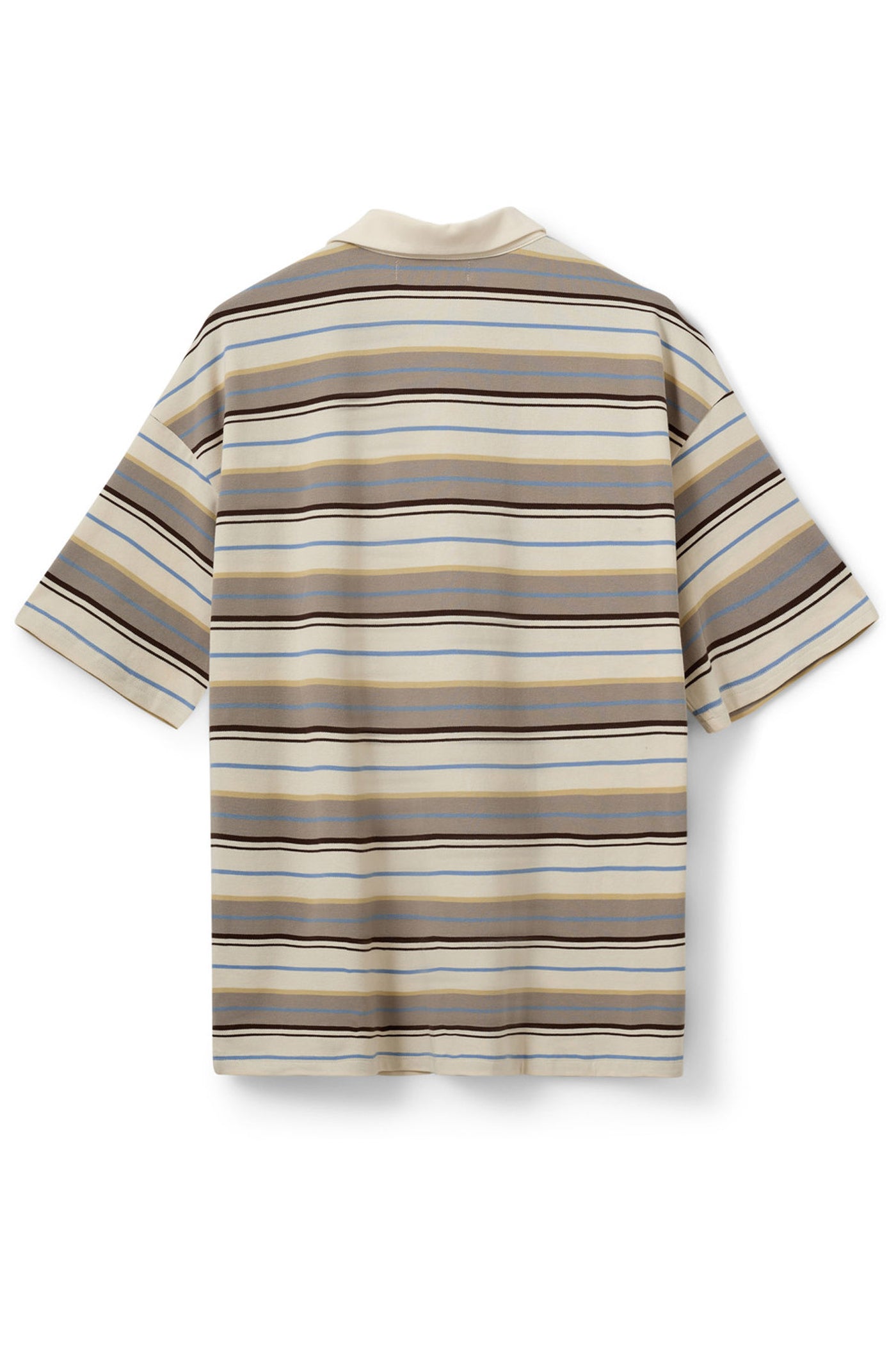 PILSW OVERSIZE STRIPED POLO SH 0140 Off White Striped - S261515