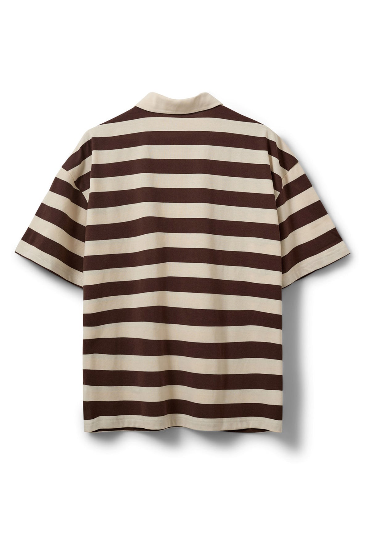 PILSW OVERSIZE STRIPED POLO SH 0140 Off White Striped - S262250
