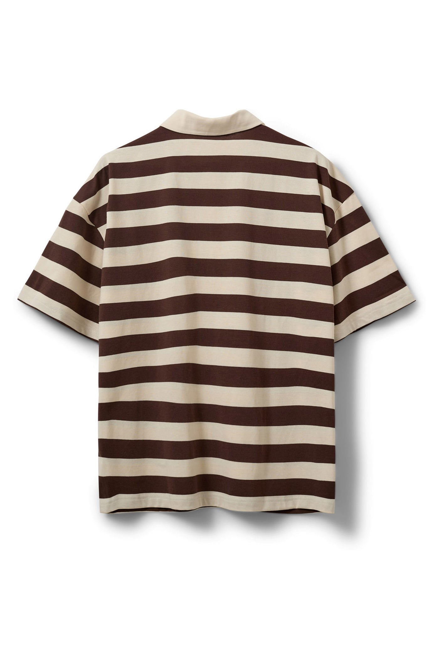 PILSW OVERSIZE STRIPED POLO SH 0140 Off White Striped - S262250