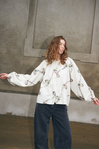 HaileyLL Shirt LS 02 Creme - 26437-1026 Thumbnail