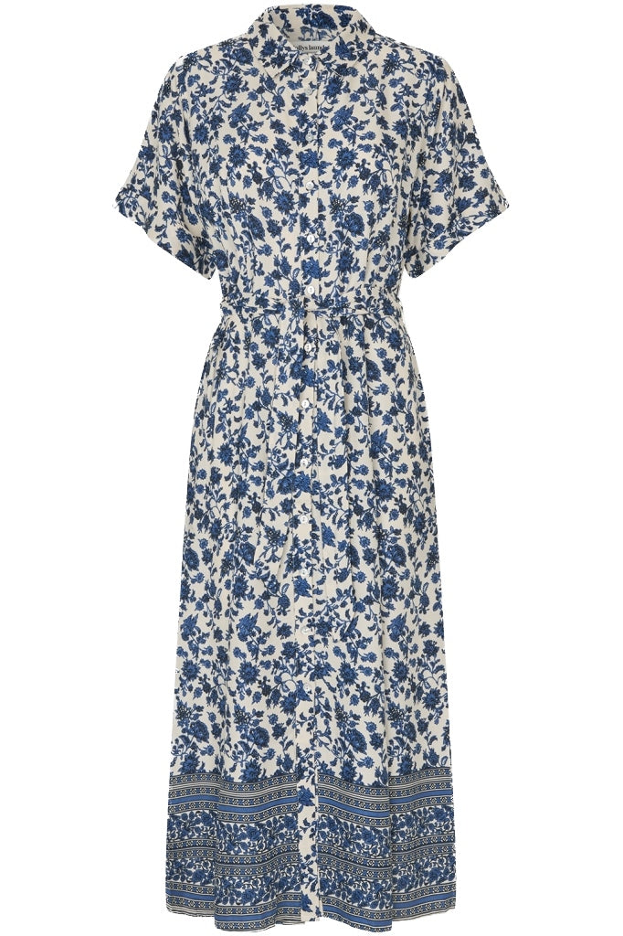 Blakell Midi Dress Ss Blue - 26105-3001