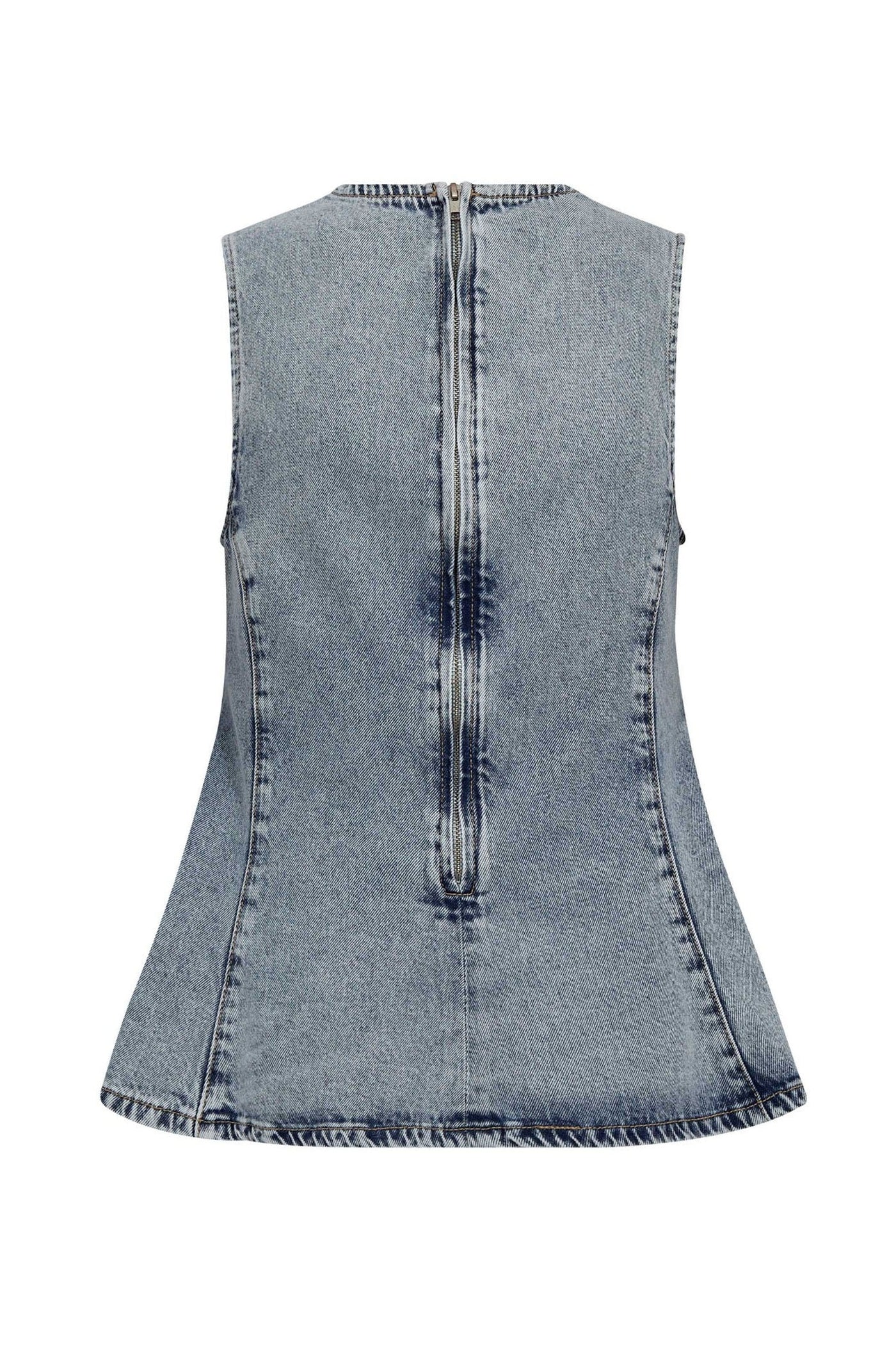 PancyCC Denim Top 114-Fade Denim - 43008