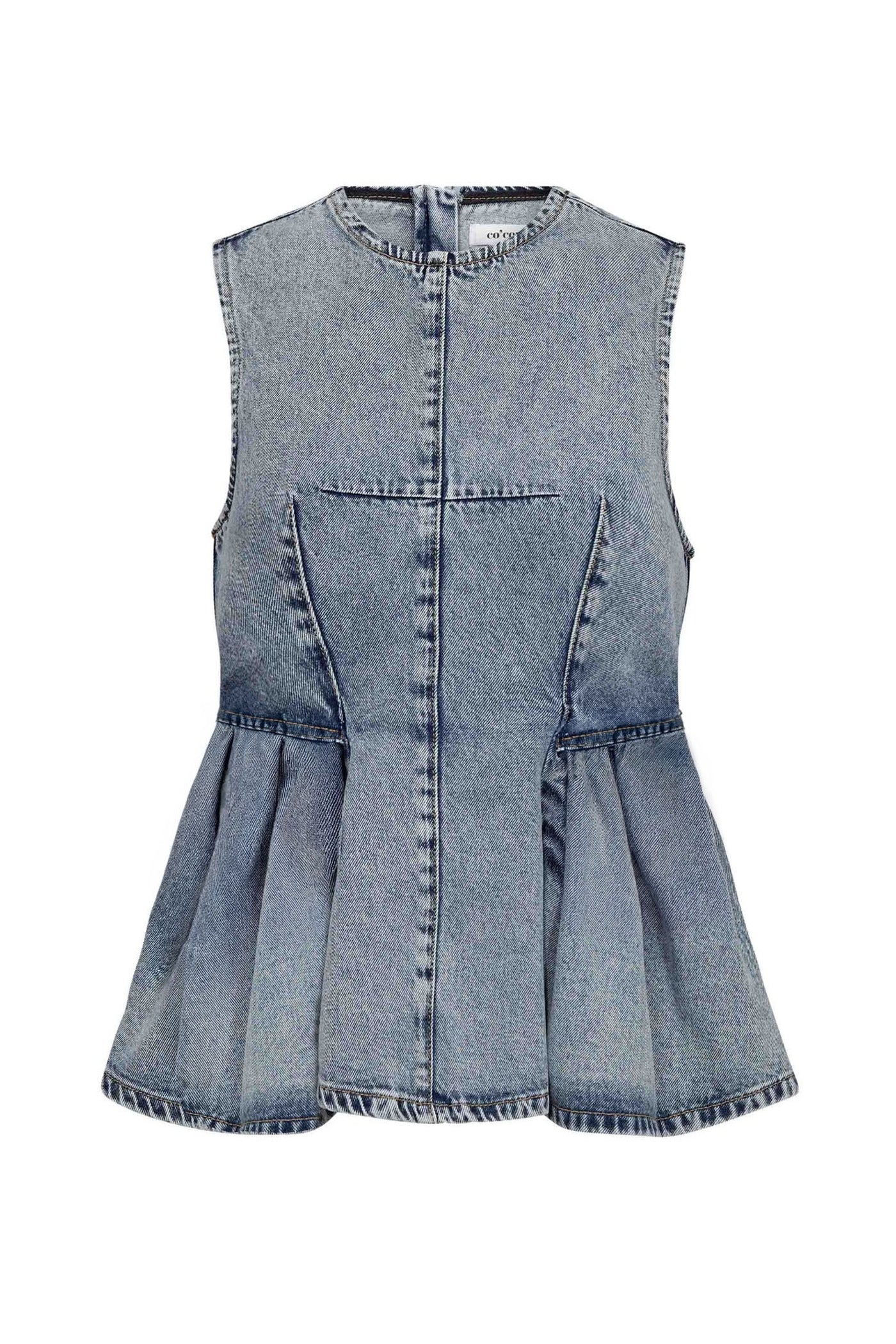 PancyCC Denim Top 114-Fade Denim - 43008
