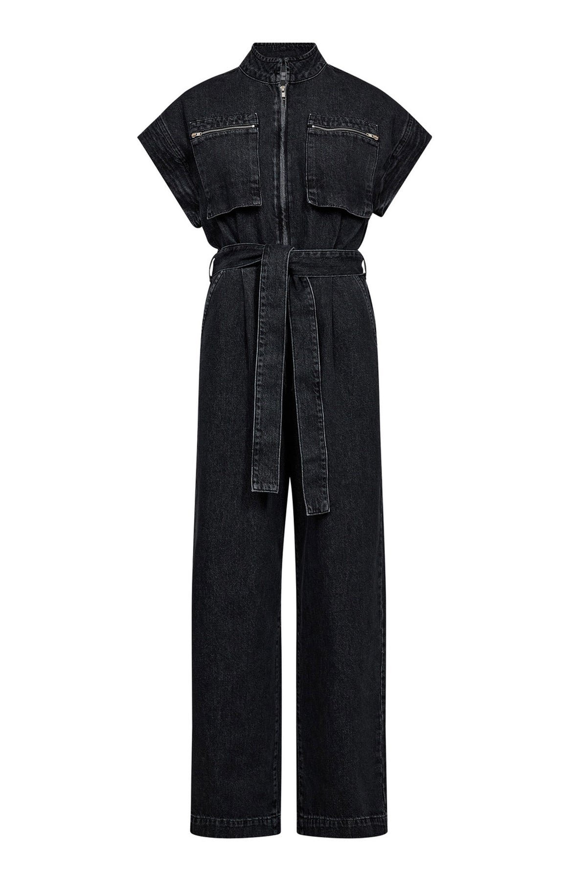 PancyCC Zip Jumpsuit 96-Black - 41024