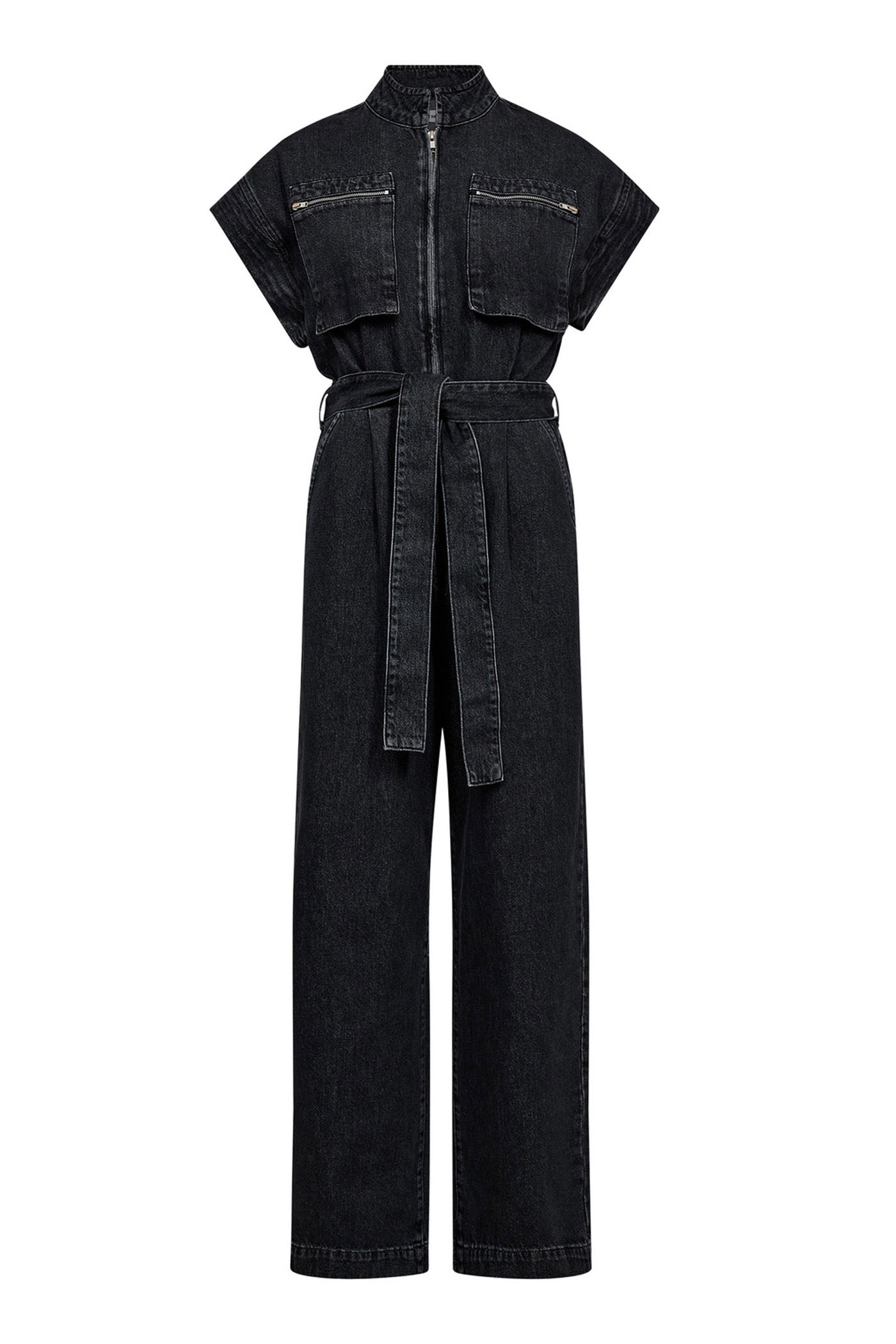 PancyCC Zip Jumpsuit 96-Black - 41024