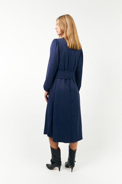 ParisLL Midi Dress LS 27 Dark Navy - 25539-3006 Thumbnail