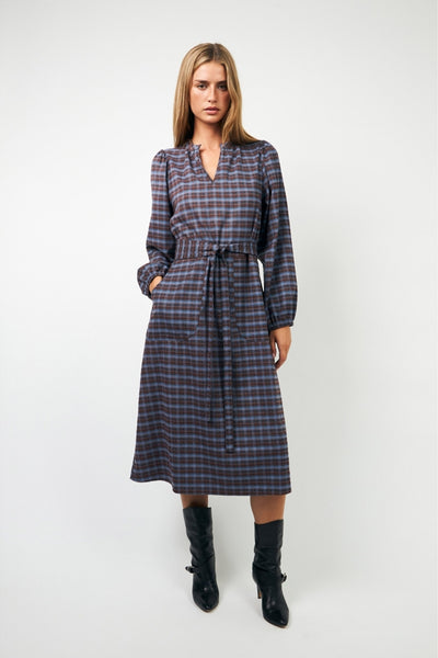 ParisLL Midi Dress LS 34 Mauve - 25571-3016 Thumbnail