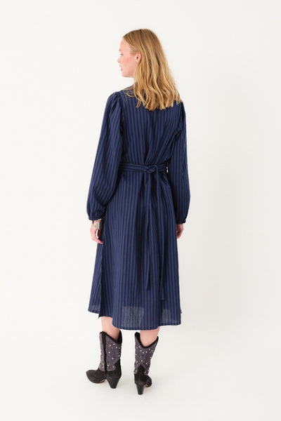 ParisLL Midi Dress LS 80 Stripe - 25442-3025 Thumbnail