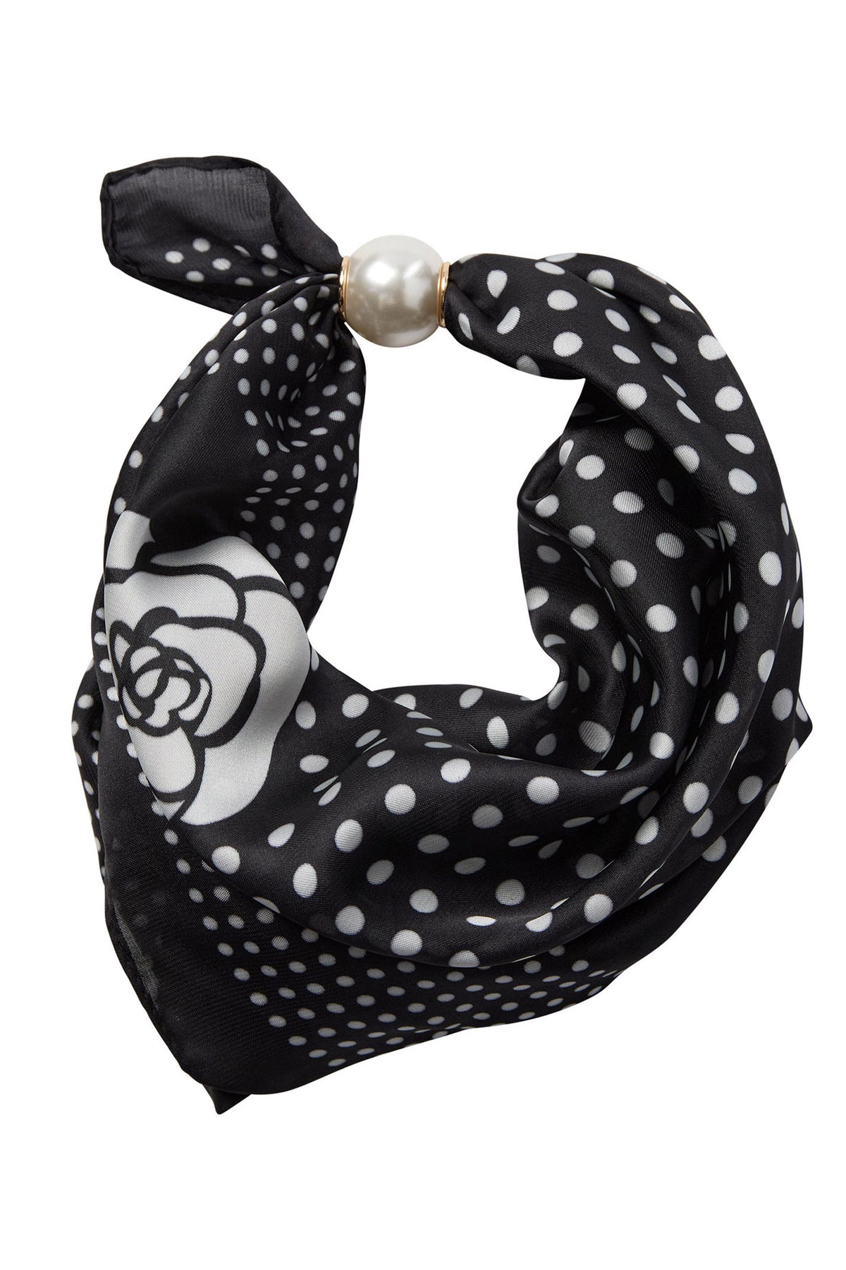 PearlCC Scarf 30001-Black Dot - 39069