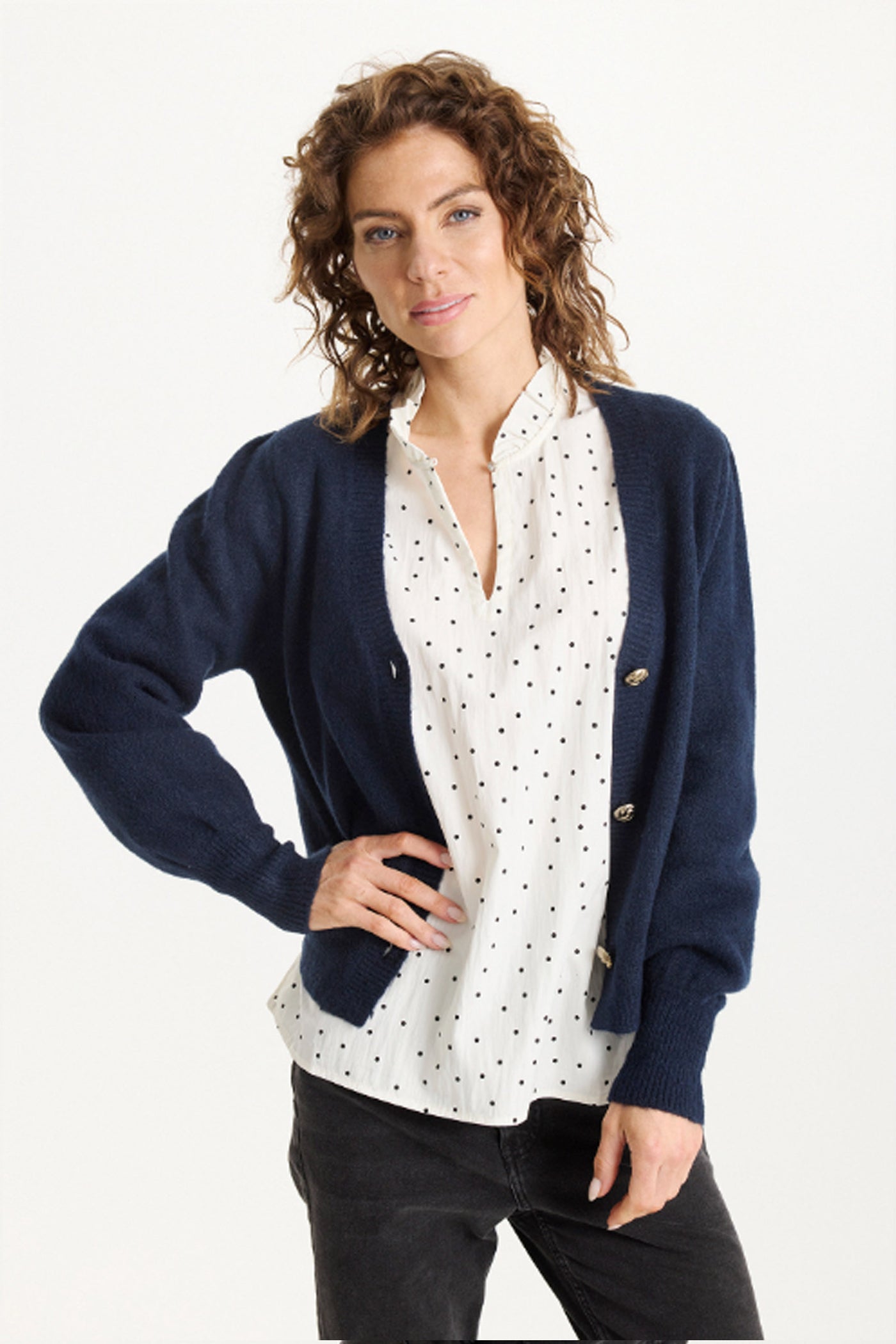 Pearl cardigan Navy - 16795