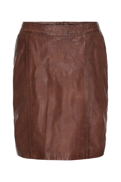 Pencil Skirt with Pockets Carob Brown - 100102 Thumbnail