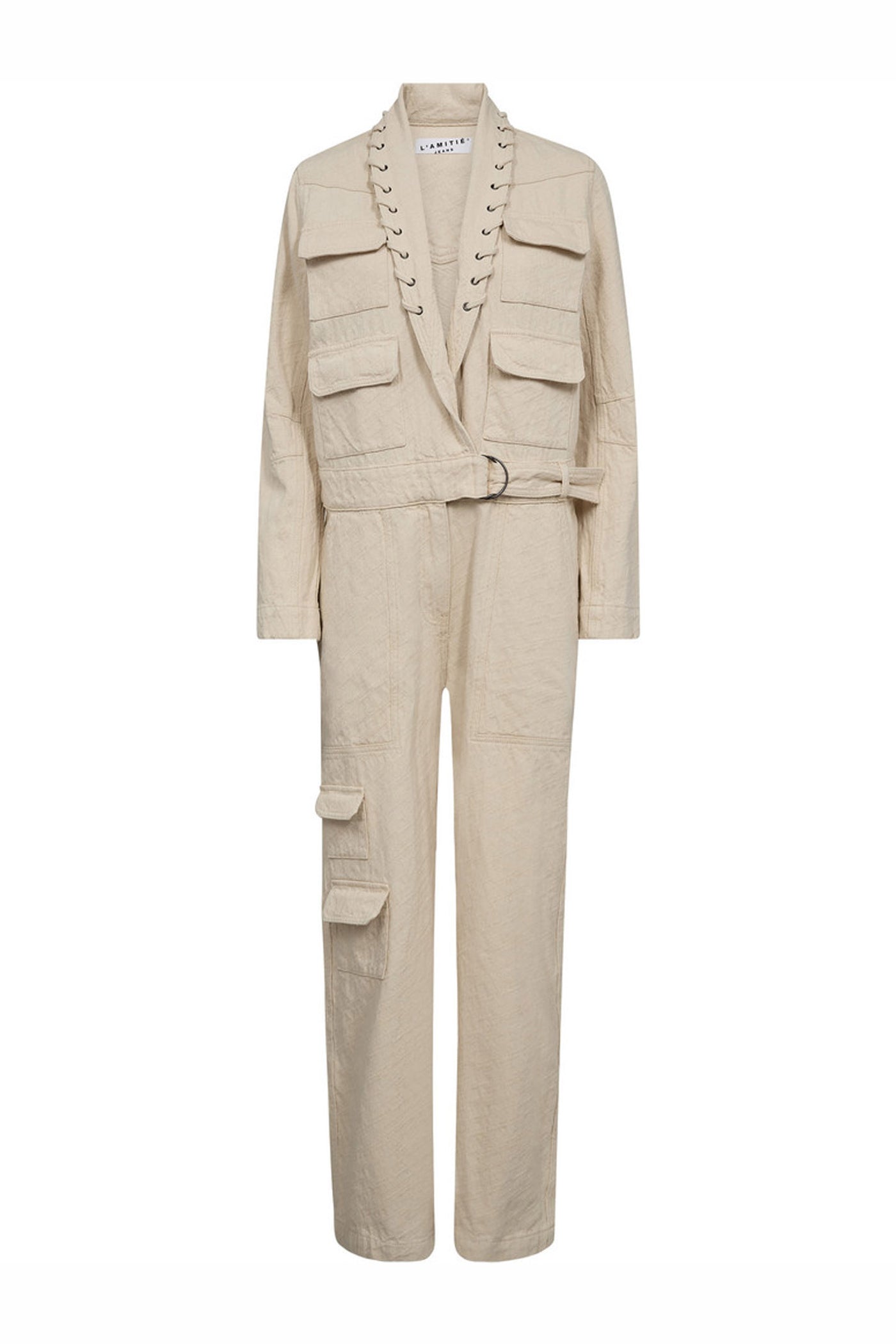 Pielle Structure Boiler Suit Pearl - HL10483