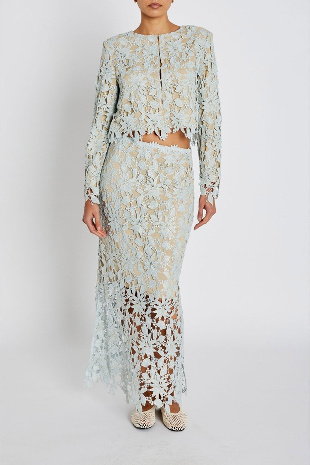 Pinangabbjoani Skirt Light Blue - BBW4936