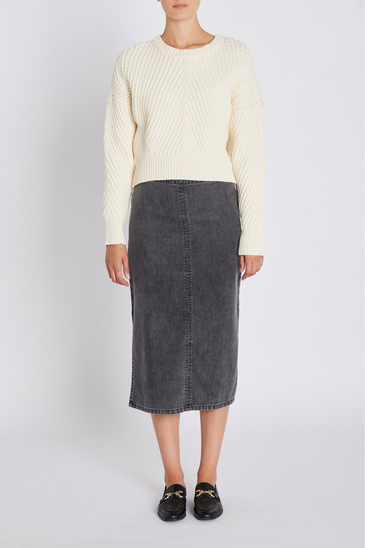 PlatieBBEmmi skirt Grey Denim - BBW4696