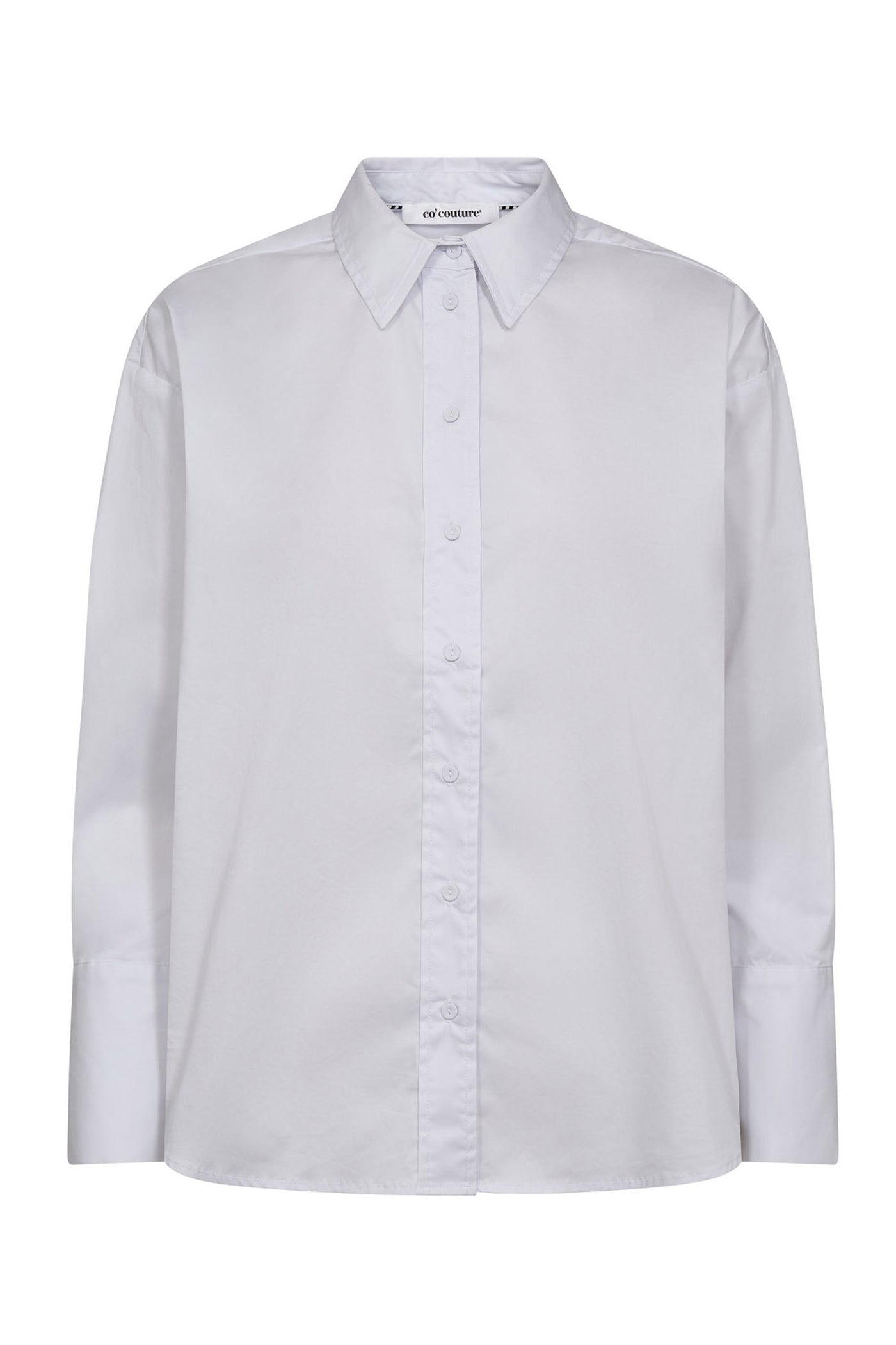 PoppyCC Button Waist Shirt 4000-White - 45002