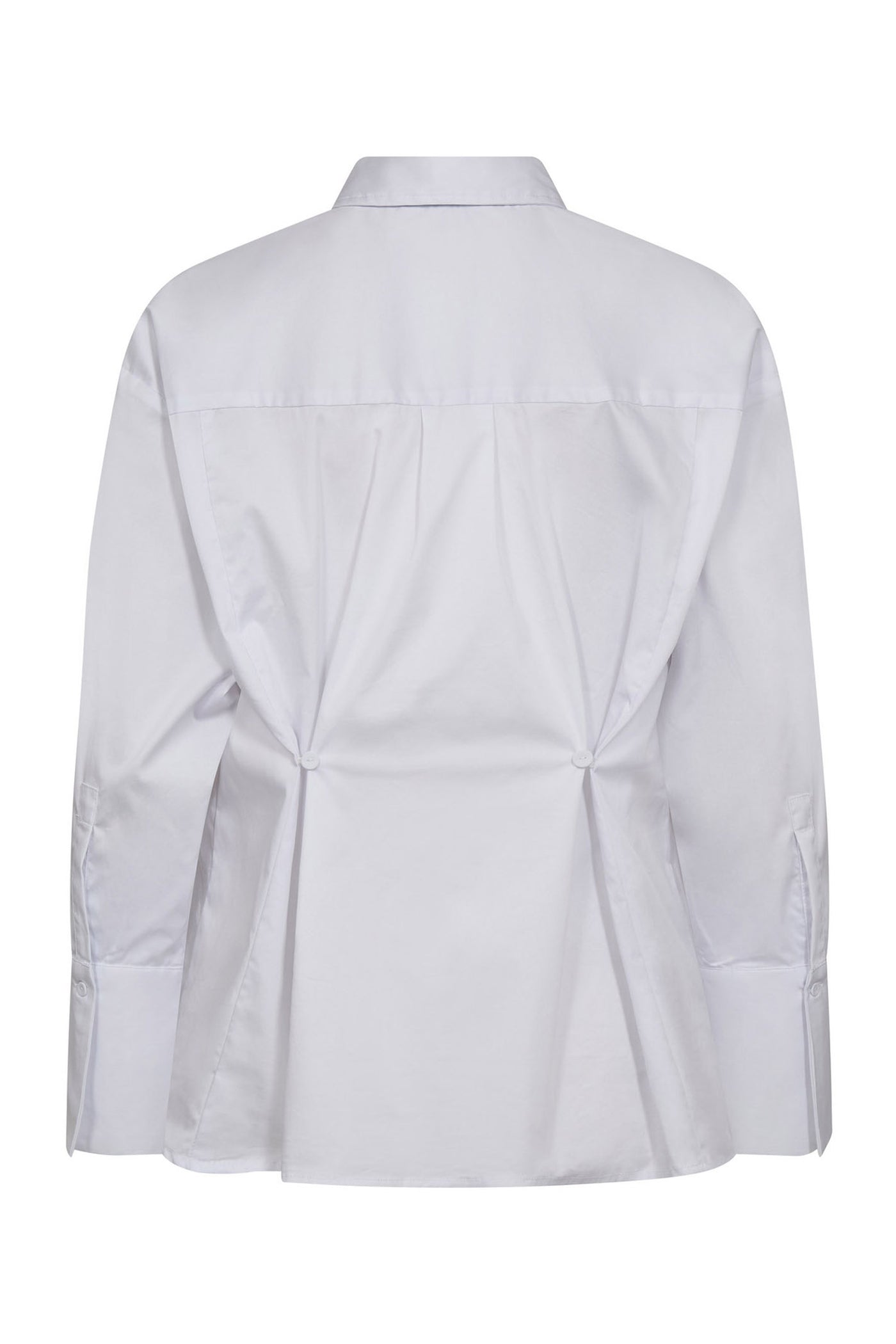 PoppyCC Button Waist Shirt 4000-White - 45002