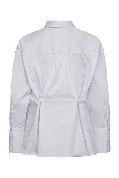 PoppyCC Button Waist Shirt 4000-White - 45002 Thumbnail