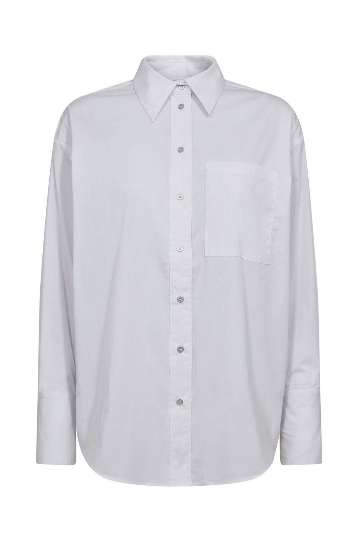 PoppyCC Cuff Shirt 4000-White - 35928