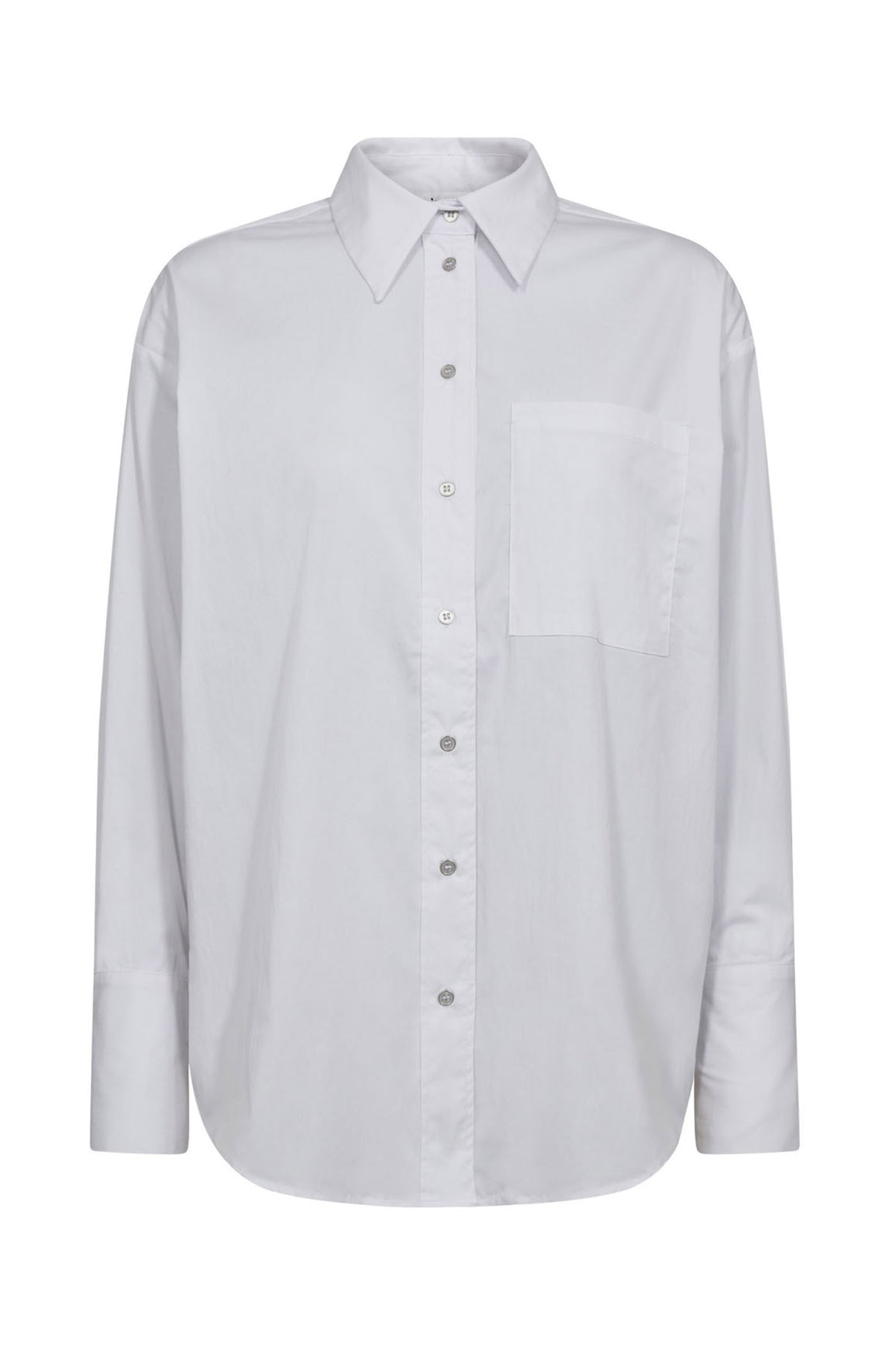 PoppyCC Cuff Shirt 4000-White - 35928