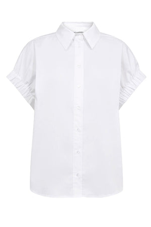 PoppyCC Elastic Cuff SS Shirt 10001-White - 500053