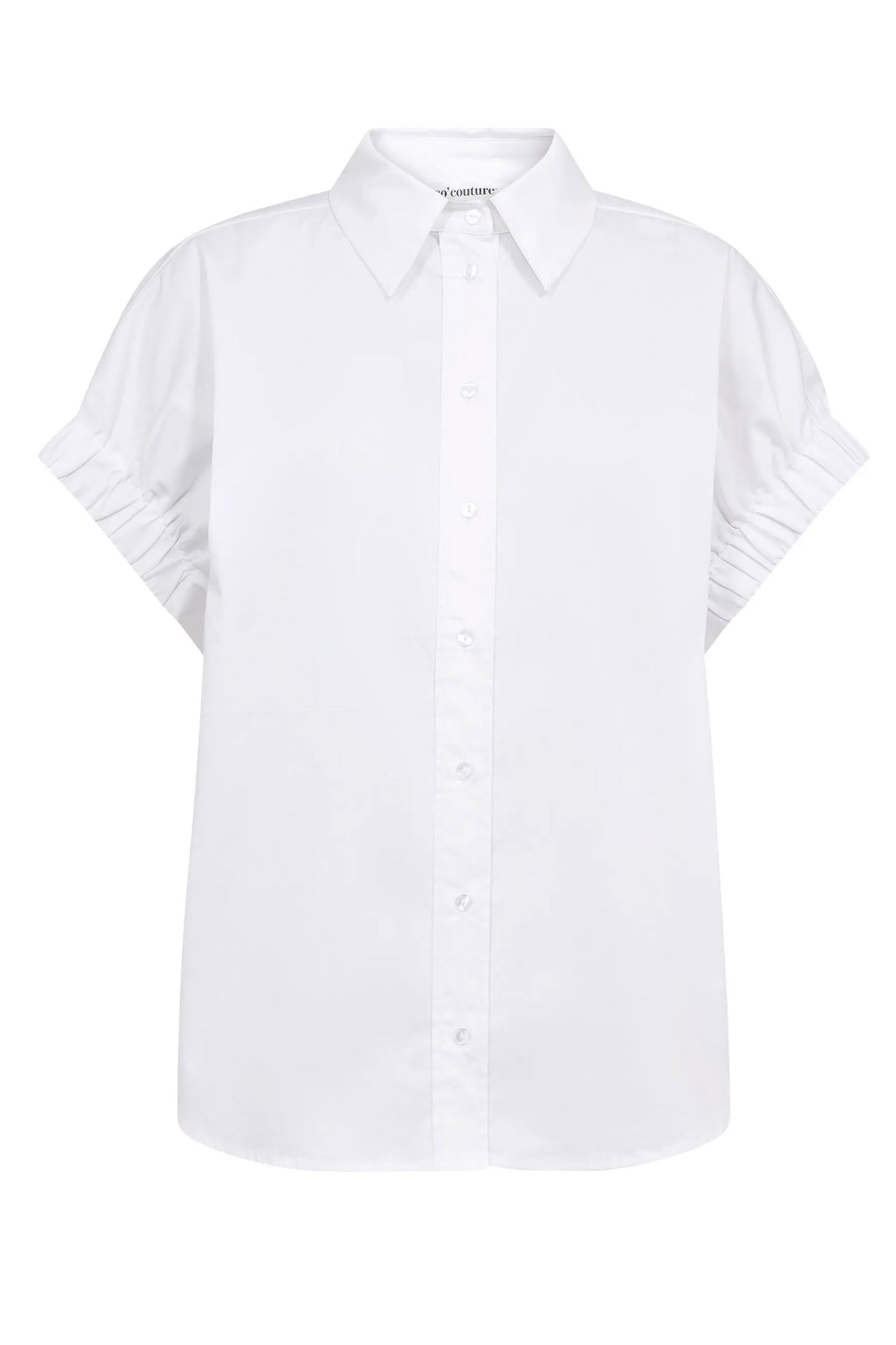 PoppyCC Elastic Cuff SS Shirt 10001-White - 500053