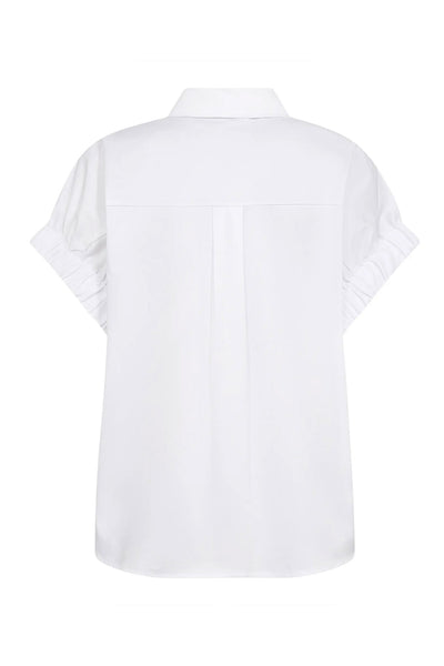 PoppyCC Elastic Cuff SS Shirt 10001-White - 500053 Thumbnail