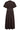 PoppyCC Emb Pleat Dress 145-Dark Brown - 46031