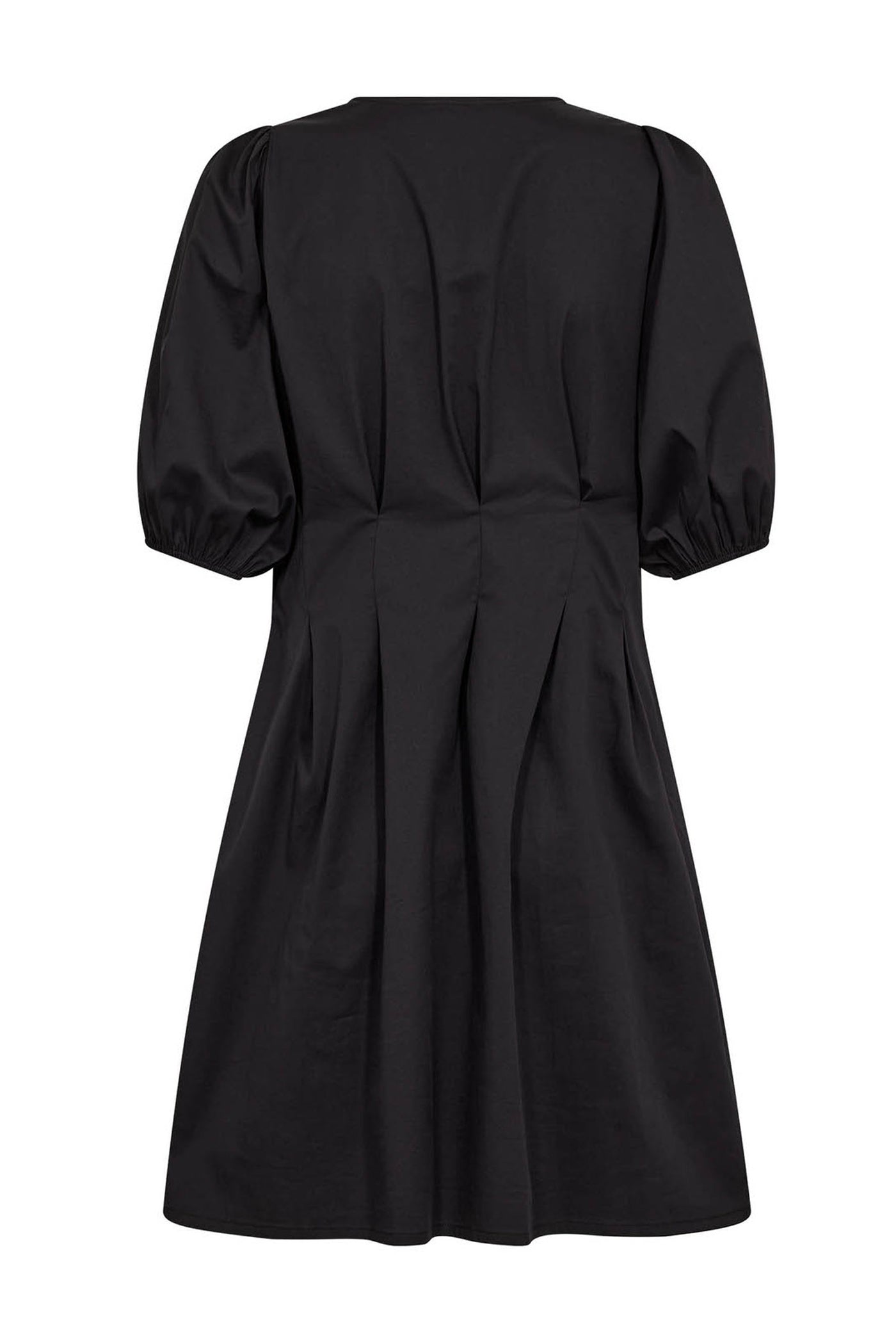 PoppyCC Pleat Crop Dress 96-Black - 46108