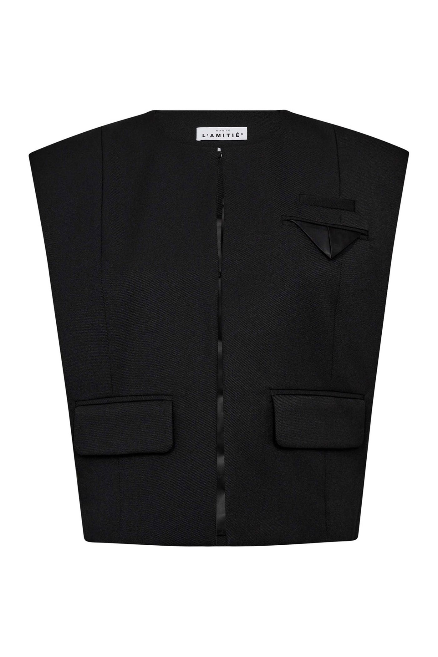 Premiere Box Waistcoat HL10162 Black
