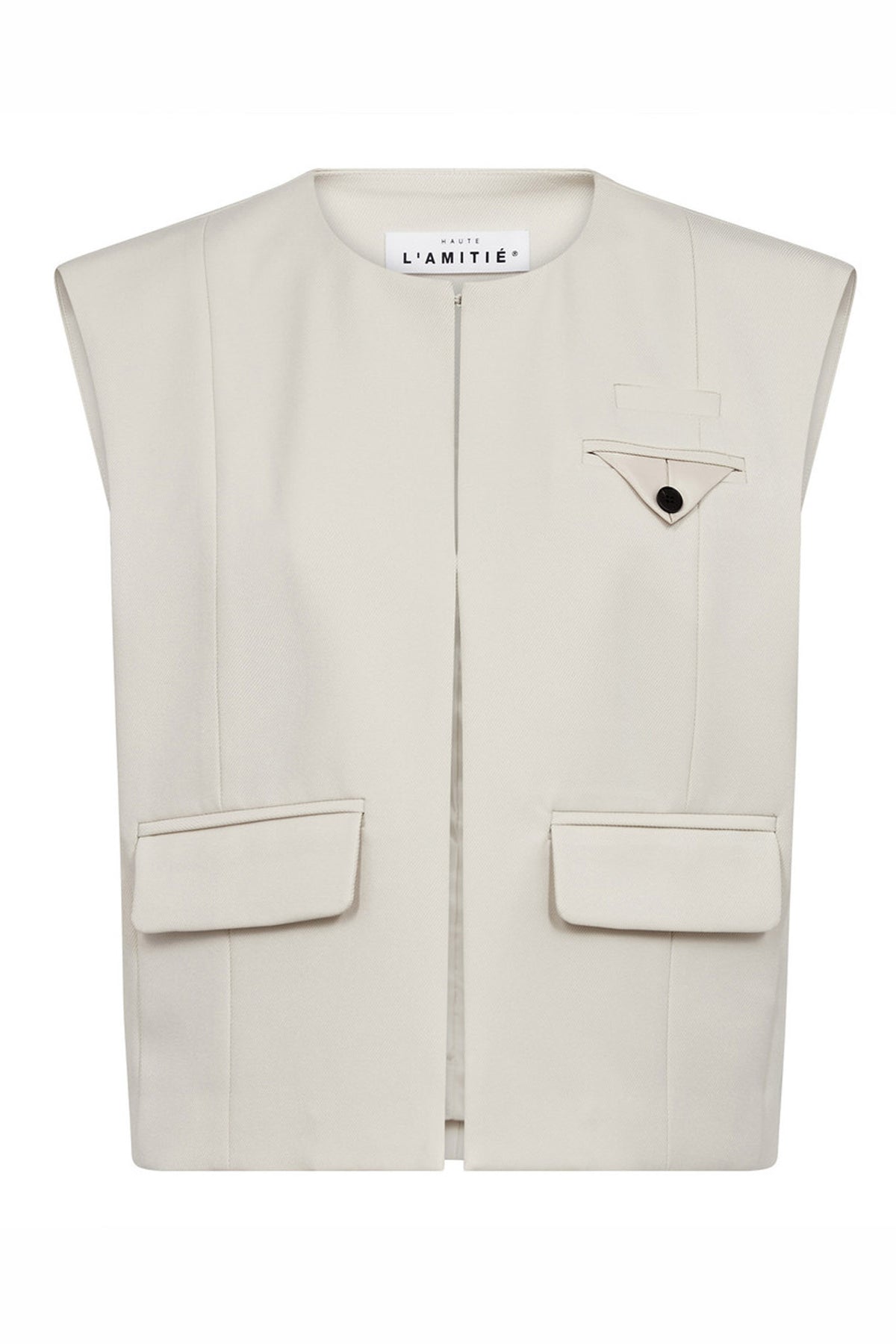Premiere Box Waistcoat Pearl - HL10162