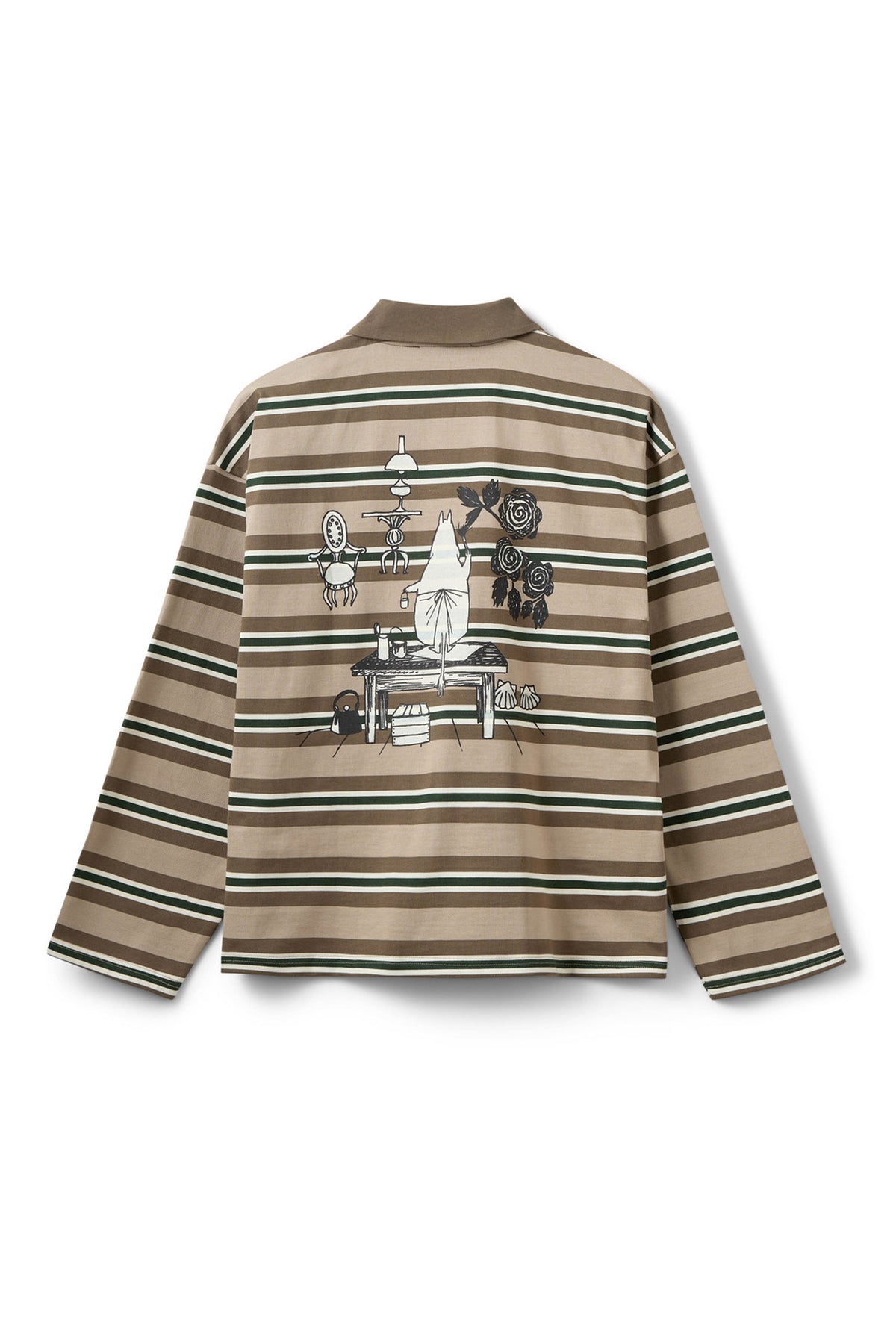 Priasw Moomin Long Sleeve Polo Brown Striped - S263105