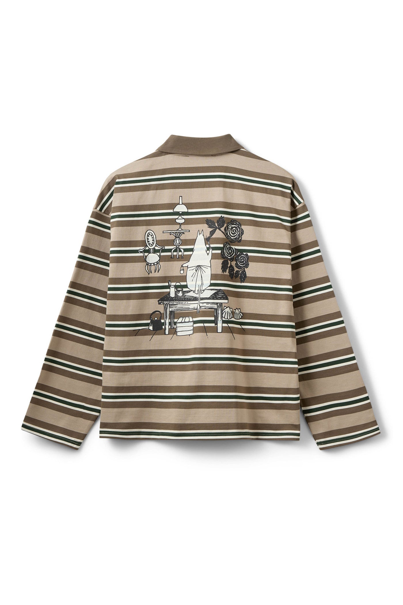 Priasw Moomin Long Sleeve Polo Brown Striped - S263105