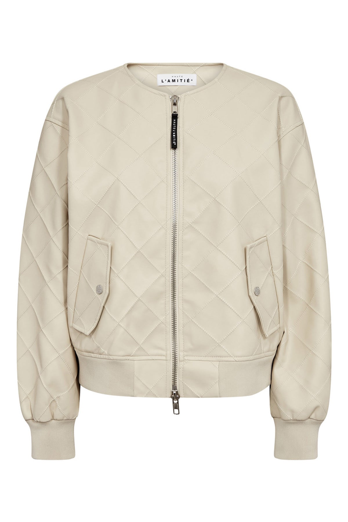 Quilt PU Bomber Pearl - HL10262