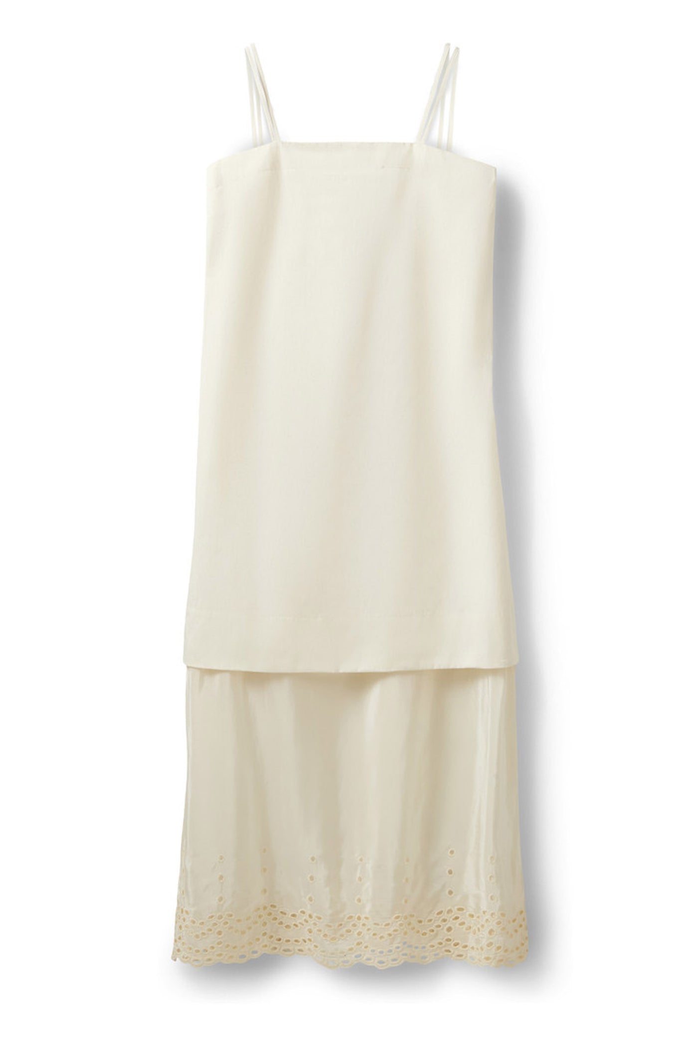 RAINESW DOUBLE LAYERED DRESS 0159 Cream White - S262385
