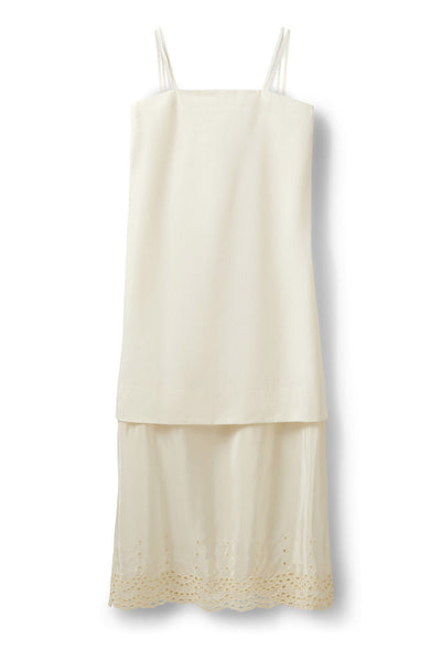RAINESW DOUBLE LAYERED DRESS 0159 Cream White - S262385 Thumbnail