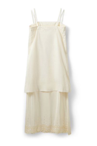 RAINESW DOUBLE LAYERED DRESS 0159 Cream White - S262385 Thumbnail