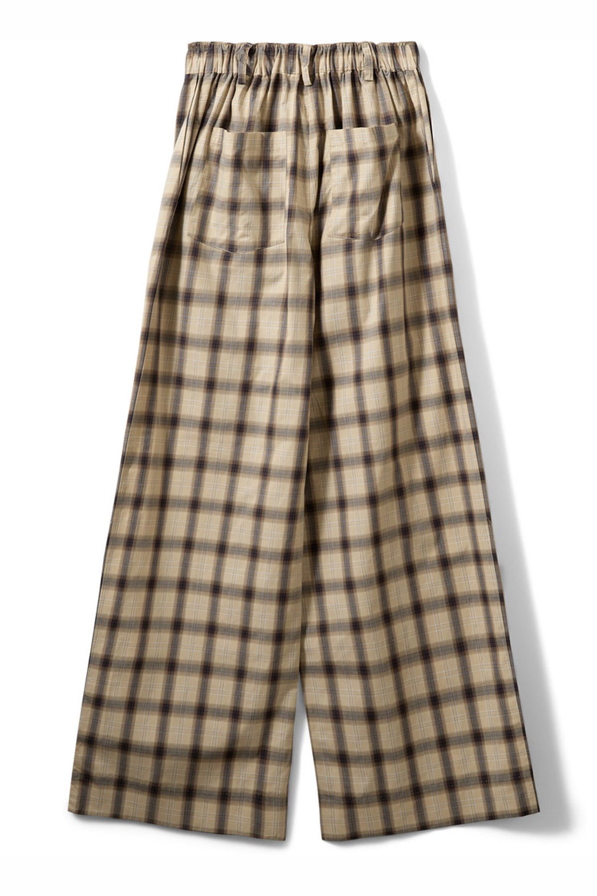 REINESW CHECK WIDE LEG TROUSER 8040 Grey check - S261465